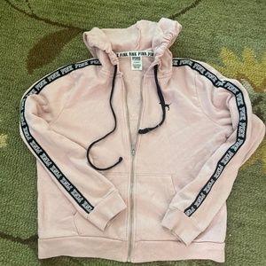 Pink logo hoodie
